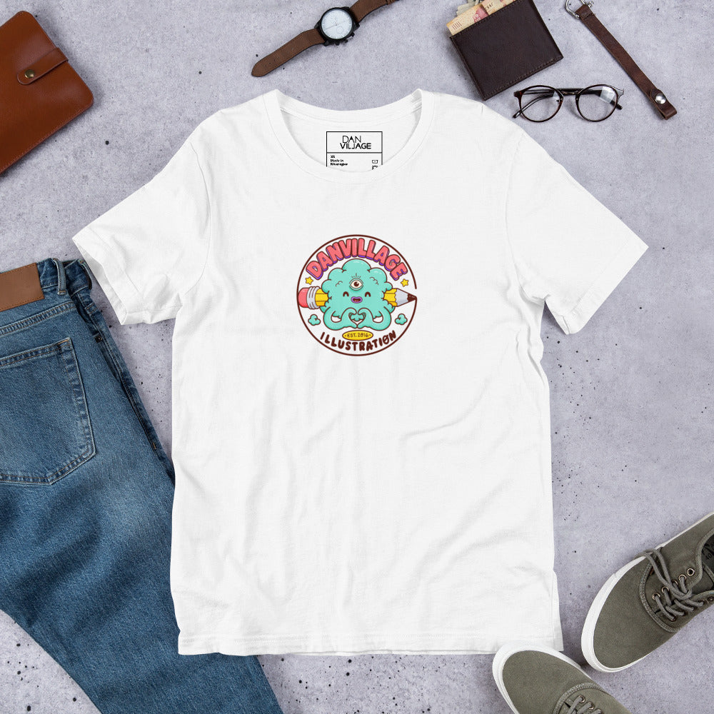 Hand-drawn original character tee, a good gift for illustrators and art fans