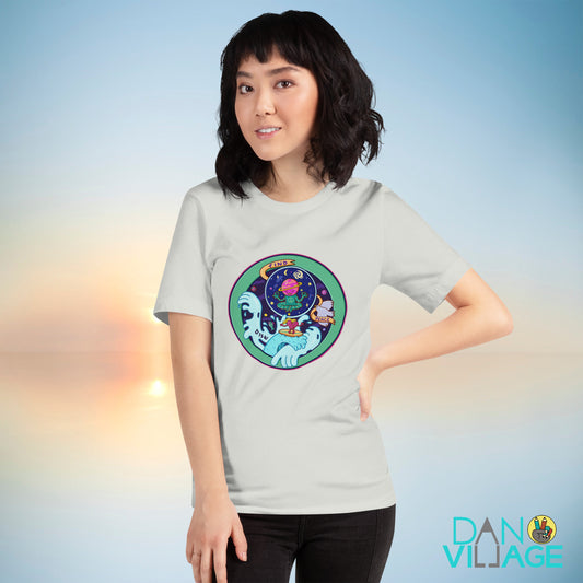 Illustrated mindfulness graphic tee carrying a calm daily Find Peace reminder