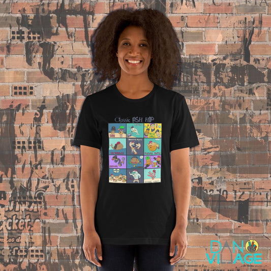 Funny graphic tee featuring a hand-drawn rapping fish illustration by Santa Barbara illustrator Daniel Sulzberg