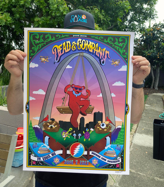 Hand-signed limited artist proof concert art print for collectors of gig poster art