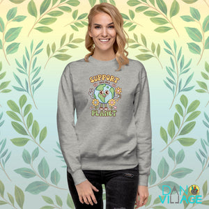 Support Your Only Planet Earth Day Cool Unisex Premium Sweatshirt