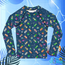 Load image into Gallery viewer, Just Chill Pool Floaties Summertime Kids Rash Guard