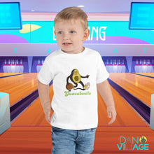 Load image into Gallery viewer, Guacabowle Avocado Bowling Toddler Short Sleeve Tee