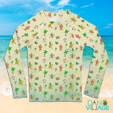 Load image into Gallery viewer, Whimsical Beach Life Pool Swim Summer Kids Rash Guard