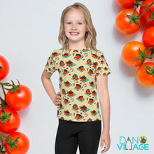 Load image into Gallery viewer, Summer Tomato Cool Funny Kids crew neck t-shirt