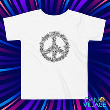 Load image into Gallery viewer, Peace Doodle Retro Sign illustration summer natural Kids Toddler Short Sleeve Tee