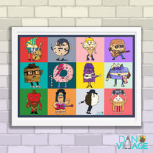 Load image into Gallery viewer, 1980&#39;s Bodacious Desserts Poster Framed poster