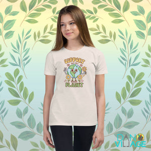 Support Your Only Planet Earth Day Cool Youth Short Sleeve T-Shirt