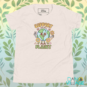 Support Your Only Planet Earth Day Cool Youth Short Sleeve T-Shirt