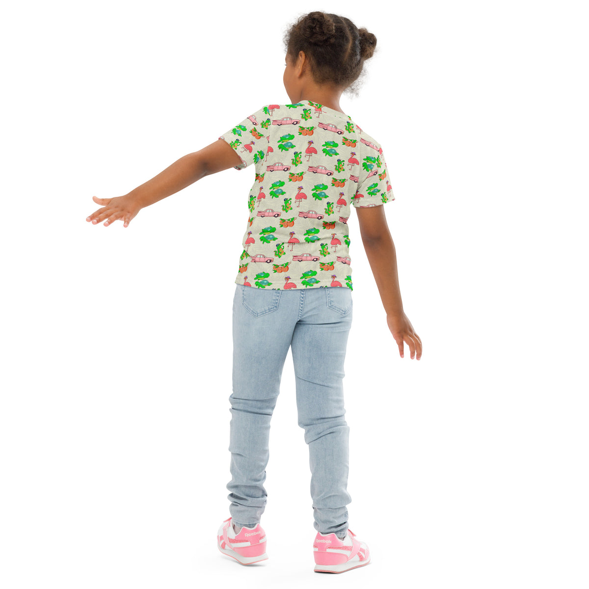 Illustrated Florida souvenir tee for kids, a bright gift from Danvillage Art Lab