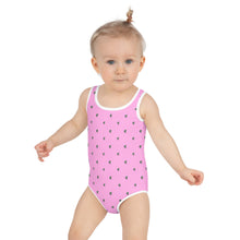 Load image into Gallery viewer, Avocado Skateboarder Pink Pattern Print Kids Cute Fun Swimsuit