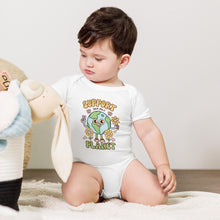 Load image into Gallery viewer, Support Your Only Planet Earth Day Cute Happy Baby short sleeve one piece