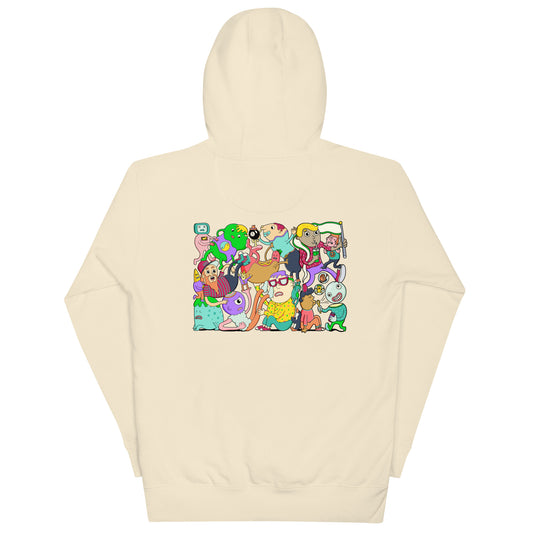 Illustrated streetwear hoodie by Santa Barbara illustrator Daniel Sulzberg