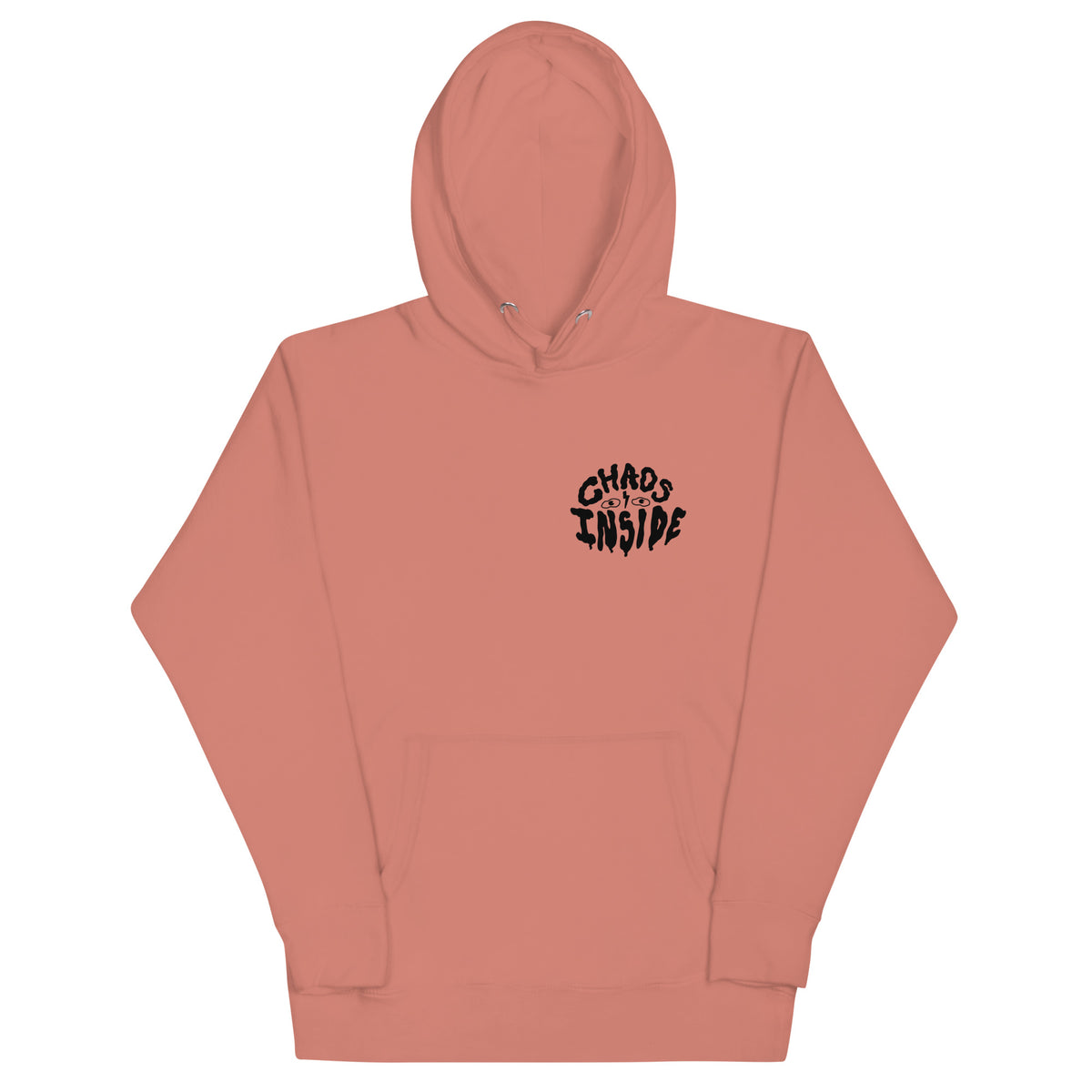 Hand-drawn head-full-of-characters hoodie by illustrator Daniel Sulzberg