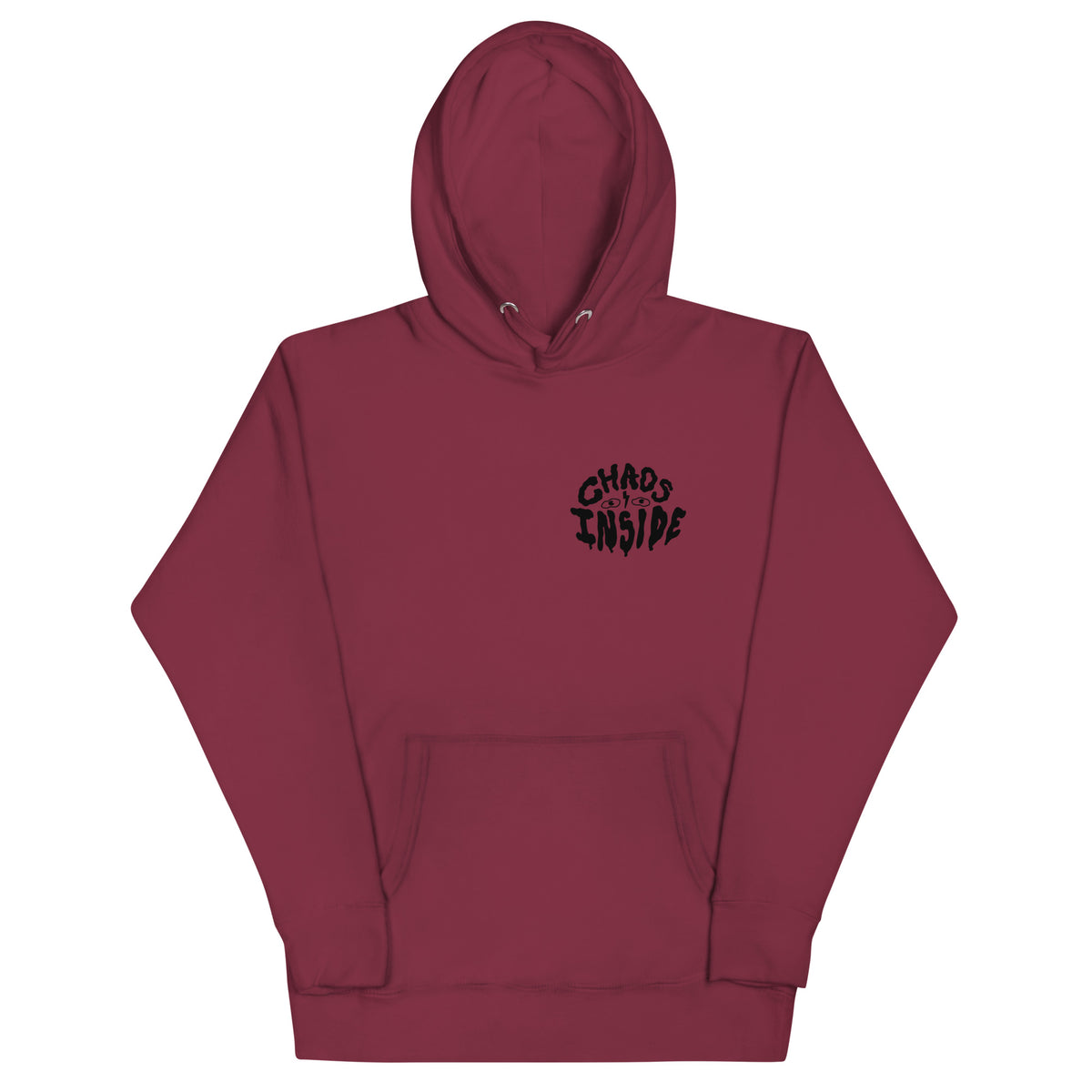 Original character-packed graphic hoodie for creatives and cheerful overthinkers