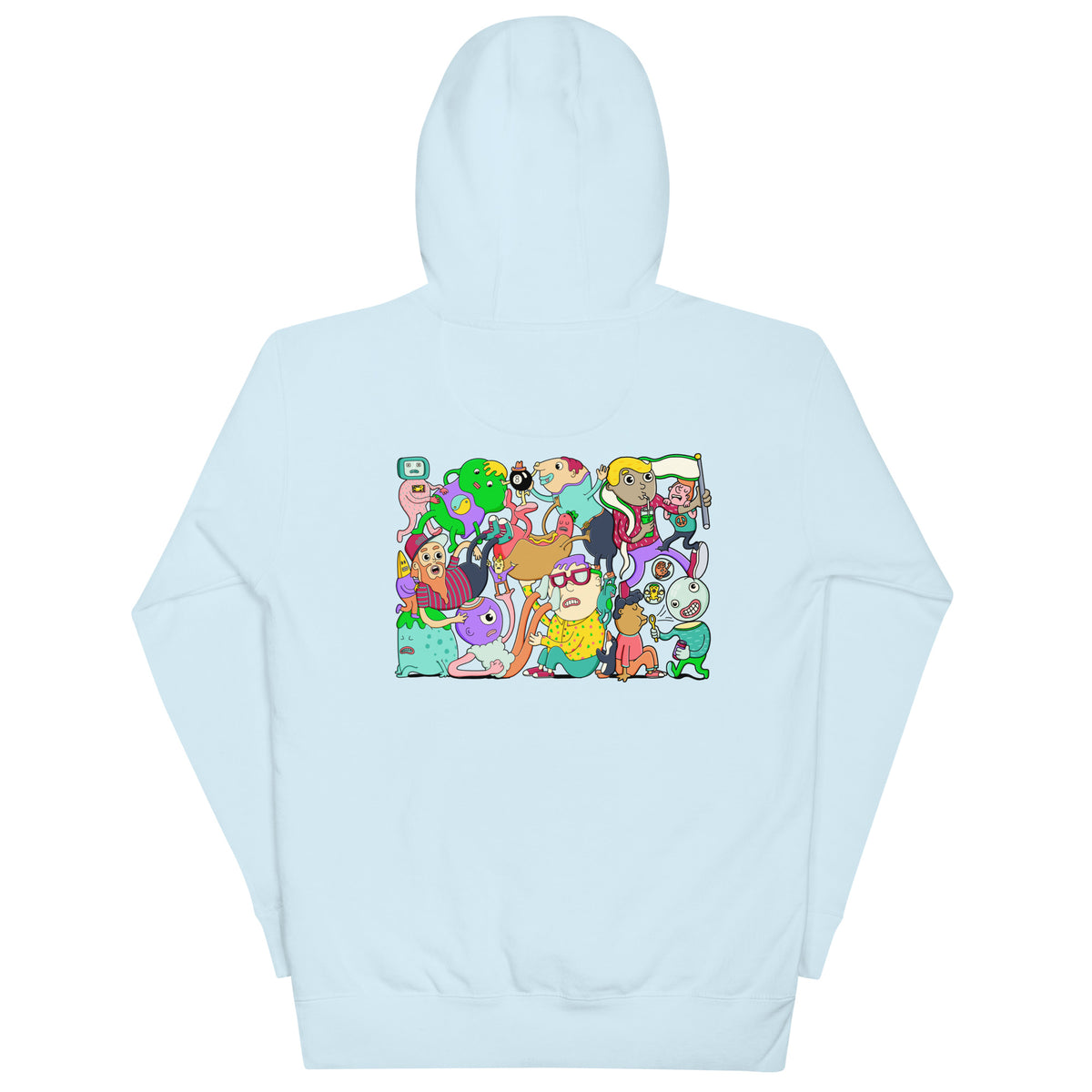 Chaos Inside wearable art hoodie with original artwork by Daniel Sulzberg