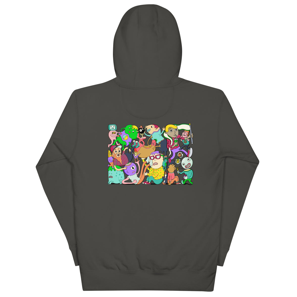 Graphic hoodie for artists and overthinkers, drawn by illustrator Daniel Sulzberg