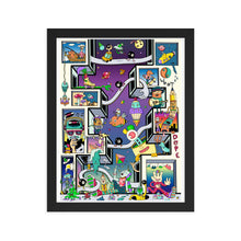Load image into Gallery viewer, Wacky Windows Danvillage Surreal Fun Colorful Framed poster