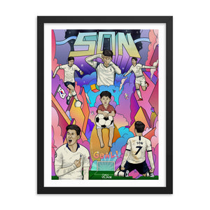 Son Heung Min Spurs Captain South Korea Legend Framed poster