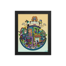 Load image into Gallery viewer, Cafe Namaste Danvillage Yoga Coffee Calm Framed poster