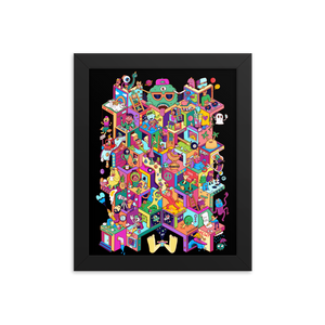 Isometric Mayhem Danvillage Wacky Colorful Fun Jigsaw puzzle