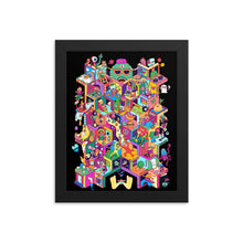 Load image into Gallery viewer, Isometric Mayhem in Danvillage Colorful unique Framed poster