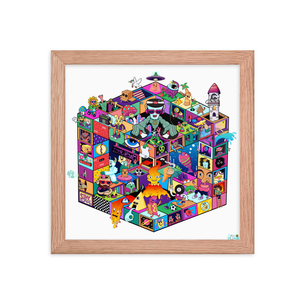 Surreal illustrated art print for collectors of original character-driven artwork