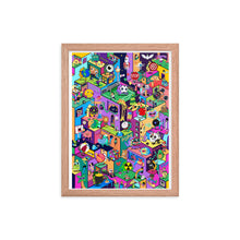 Load image into Gallery viewer, Joyful World Isometric Colorful Cool Danvillage Framed poster