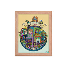 Load image into Gallery viewer, Cafe Namaste Danvillage Yoga Coffee Calm Framed poster