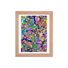 Load image into Gallery viewer, Joyful World Isometric Colorful Cool Danvillage Framed poster