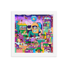 Load image into Gallery viewer, Happy Bubble City Danvillage Surreal Isometric  Poster Framed poster