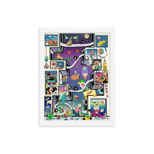 Load image into Gallery viewer, Wacky Windows Danvillage Surreal Fun Colorful Framed poster