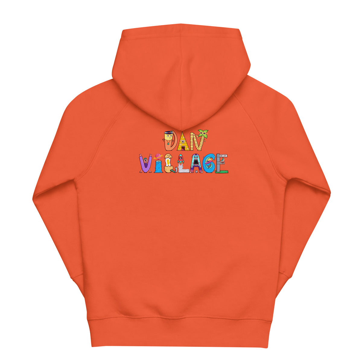 Original peace sign artwork on a kids graphic hoodie for birthdays and holidays