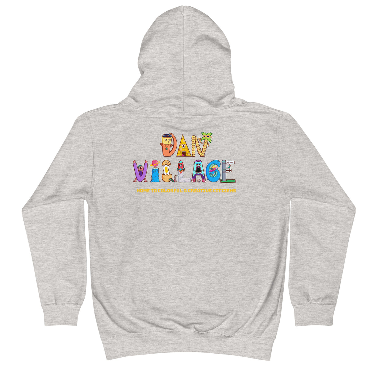 Illustrated hip hop hoodie by Danvillage Art Lab, a gift for kids who drum on tables