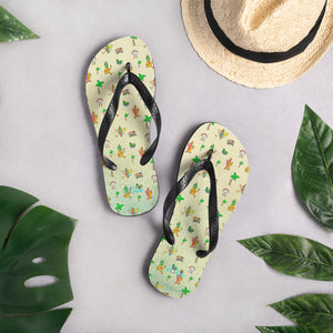 Danvillage Beach Pattern Flip-Flops