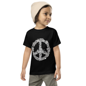 Peace Doodle Retro Sign illustration summer natural Kids Toddler Short Sleeve Tee