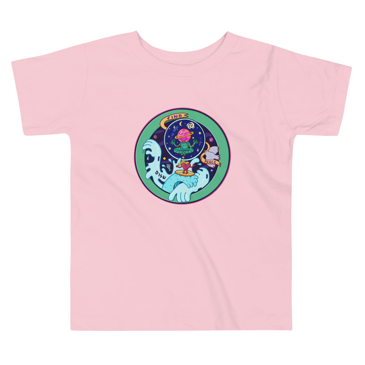 Hand-drawn zen toddler tee for small people and the parents who need the reminder