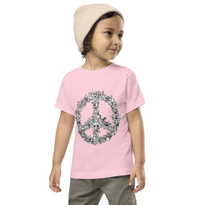 Peace Doodle Retro Sign illustration summer natural Kids Toddler Short Sleeve Tee