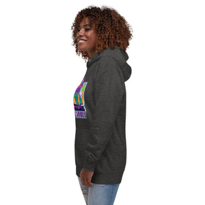 Vinyl Vibes Cool Hipster Music Record player Unisex Hoodie