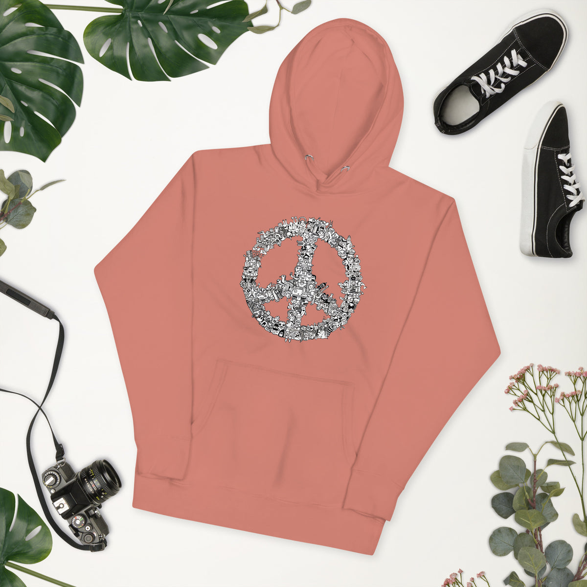 Peace Doodle Unisex Hoodie
