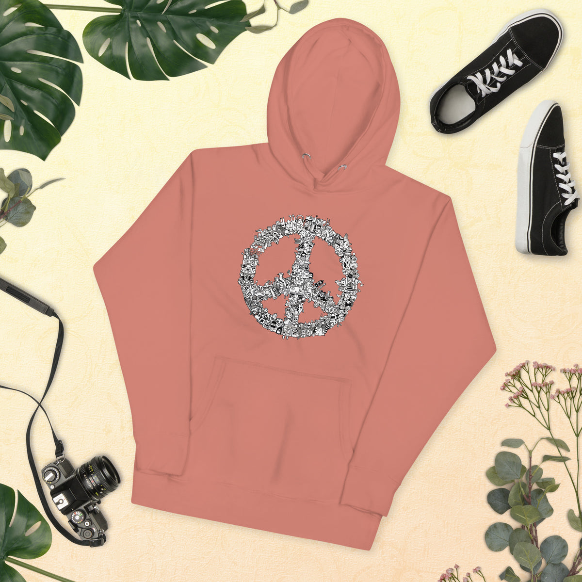 Peace Doodle Unisex Hoodie