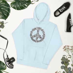 Peace Doodle Cool illustrated Fun Unisex Hoodie