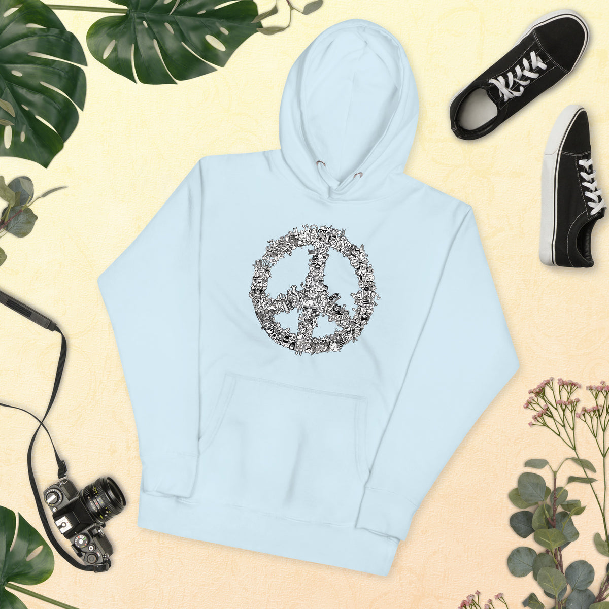 Peace Doodle Unisex Hoodie