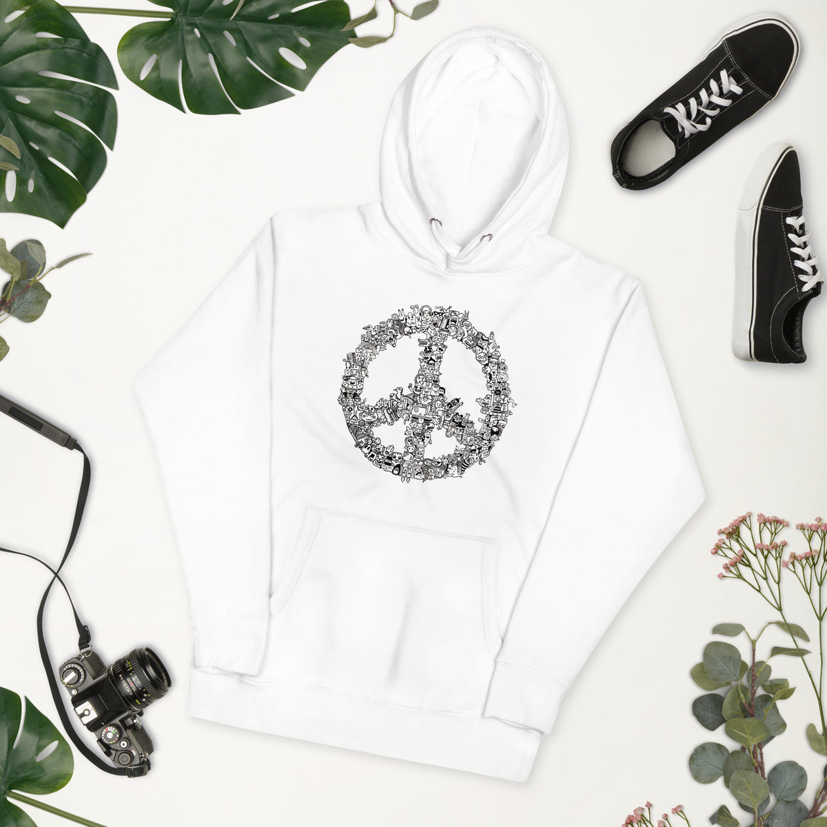 Peace Doodle Unisex Hoodie