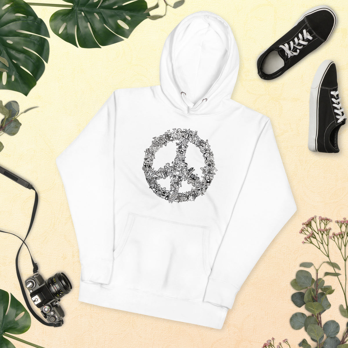 Peace Doodle Unisex Hoodie