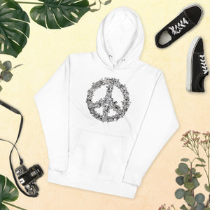 Peace Doodle Cool illustrated Fun Unisex Hoodie