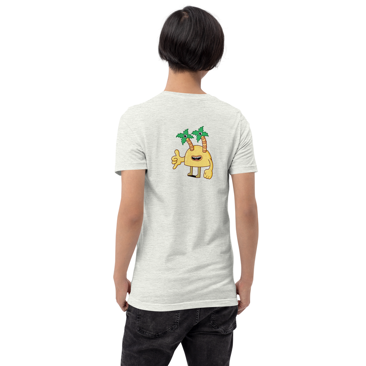 Original character artwork graphic tee for fans of playful Santa Barbara illustration