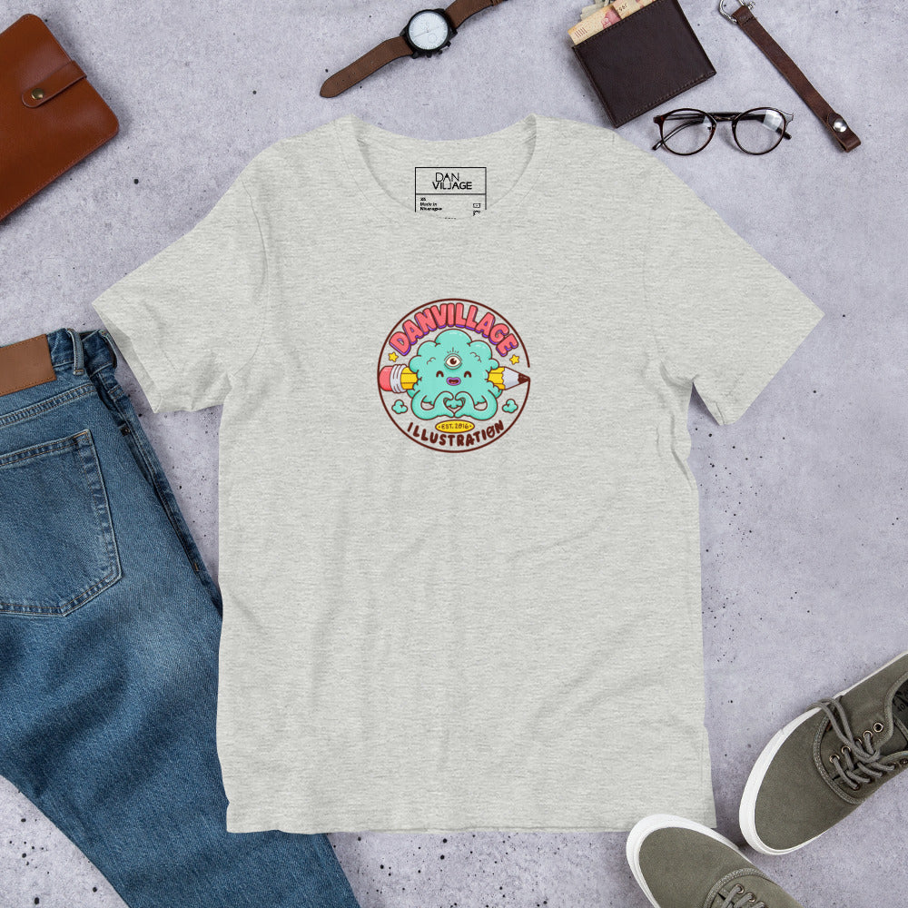 Wearable art t-shirt with an original cartoon character you cannot find elsewhere