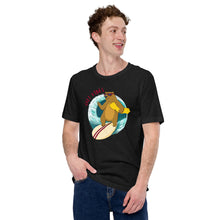 Load image into Gallery viewer, California Surfing Bear Cali Vibes Cool Shaka Short-Sleeve Unisex T-Shirt