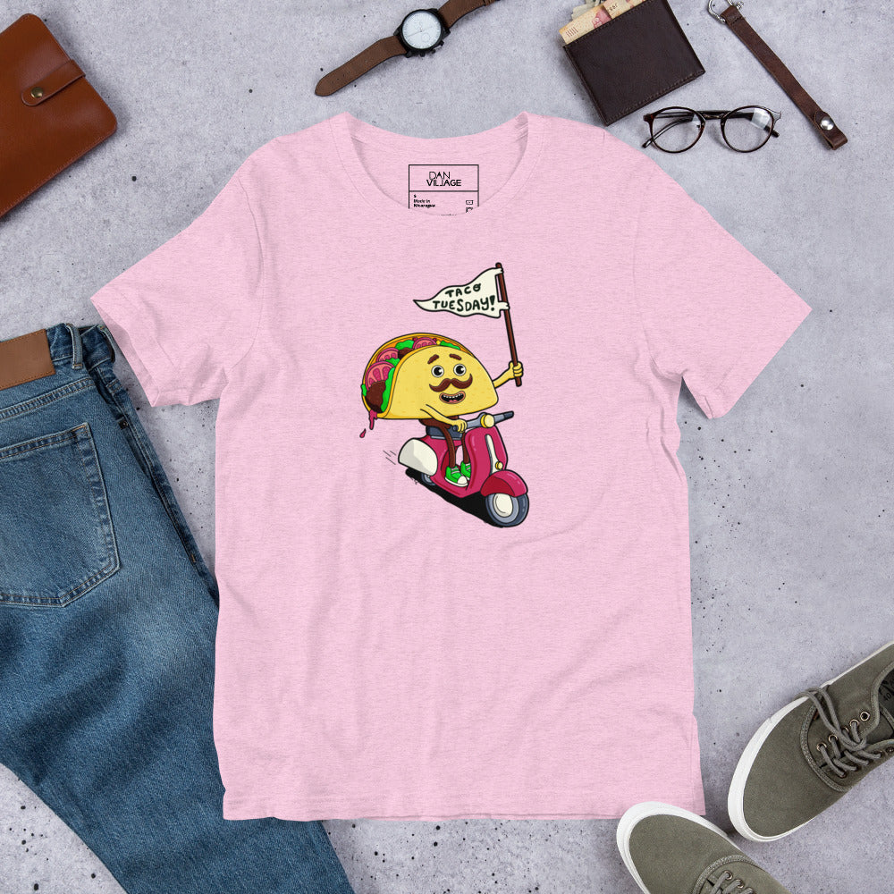 Gift-ready t-shirt for the corn versus flour debate, featuring a bold Taco Tuesday graphic